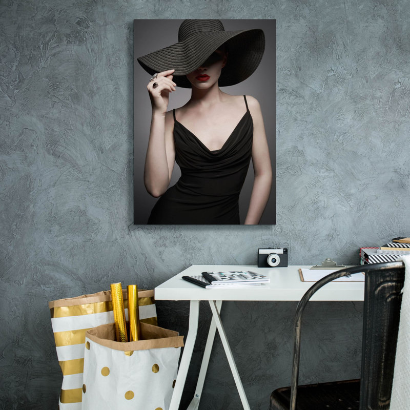 'Lady in Black 3' by Epic Portfolio, Canvas Wall Art, 26" H x 18" W x 0.75" D