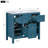 36'' Bathroom Vanity With Resin Sink Combo, Solid Wood Frame Bathroom Storage Cabinet Freestanding Vanity Set
