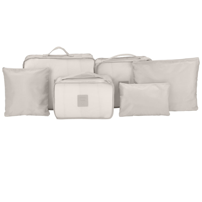Gforce  6 Piece Deluxe Traveling Set In Stone, White
