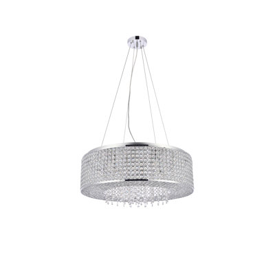 Anglesey 10 - Light Dimmable Drum Chandelier