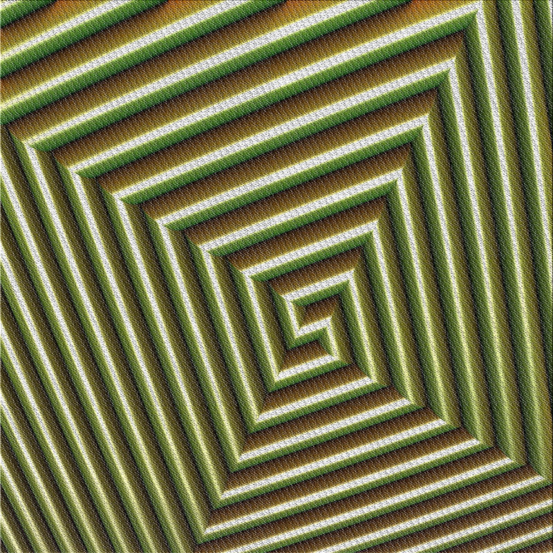 Vert Tapis décoratif, Carré 7 pi