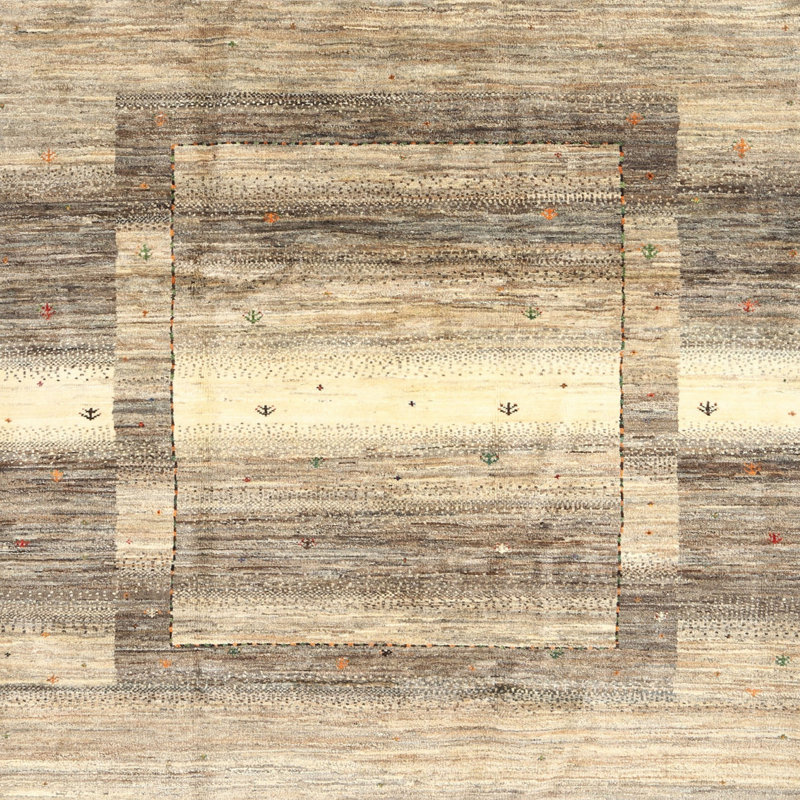 Tapis ivoire / beige Drumgurland, Carré 6 pi