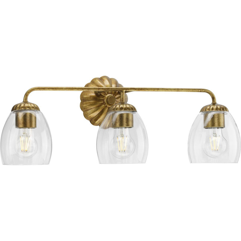 Quillan Dimmable Vanity Light, Gold Ombre, 3