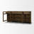 Stonewall Light Brown Wood w/ Glass Doors Sideboard-127657317