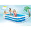 Plastic Rectangle Inflatable Pool 53cm H x 264cm W x 178cm L
