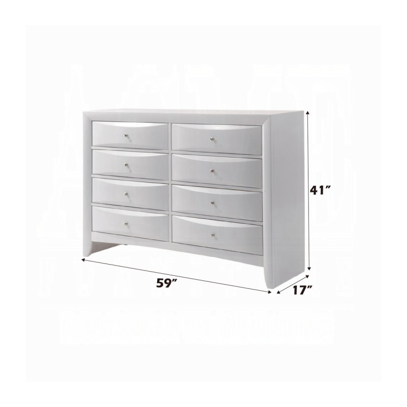 Commode ACME Ireland, blanc, Blanc