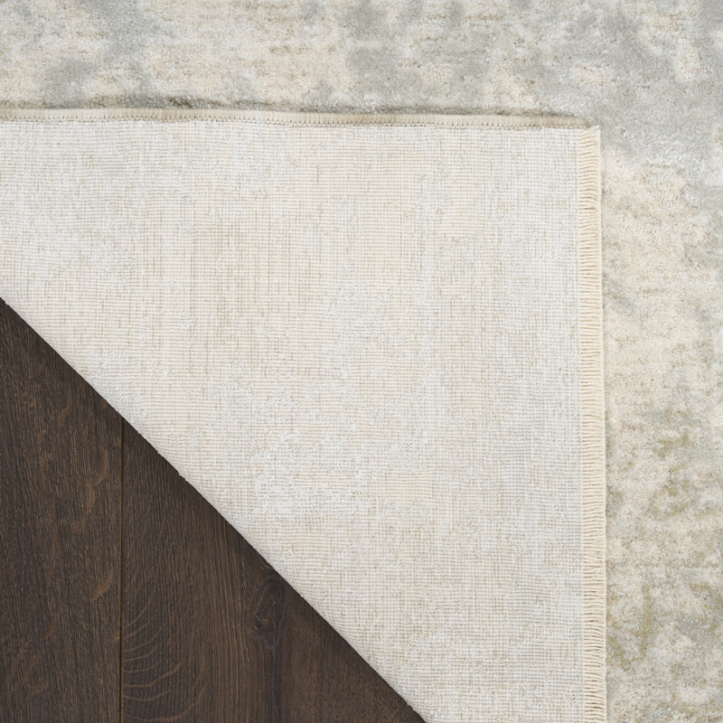 Greenes 5'3" x 7'10" Ivory Grey Modern Indoor Rug, Rectangle 5'3" x 7'10"