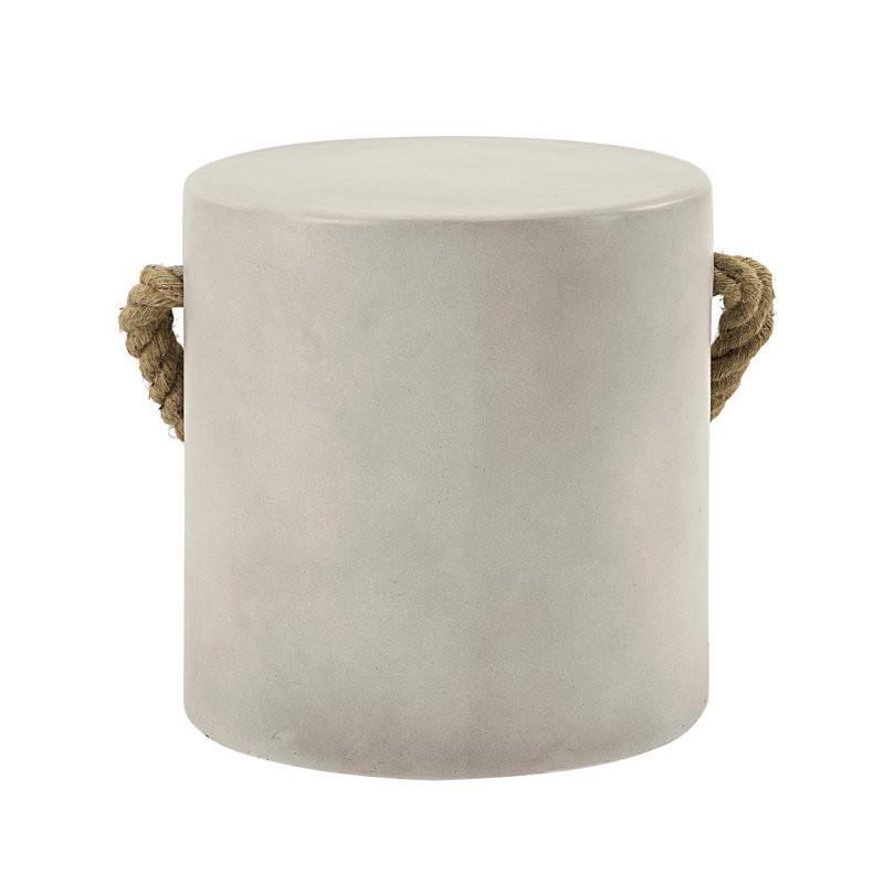 Table en béton naturel gris naturel avec un design épuré d'aspect béton pour les espaces modernes