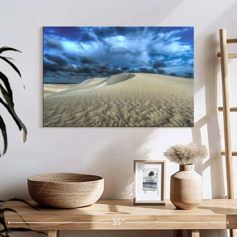Dunes de sable blanc, H 16 po x l 24 po