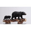 Statue de deux ours noirs