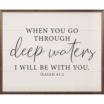 Deep Waters Isaiah 43 2 White