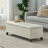 Jye Vegan Leather Storage Ottoman, Storage Ottoman Bench-1035801664