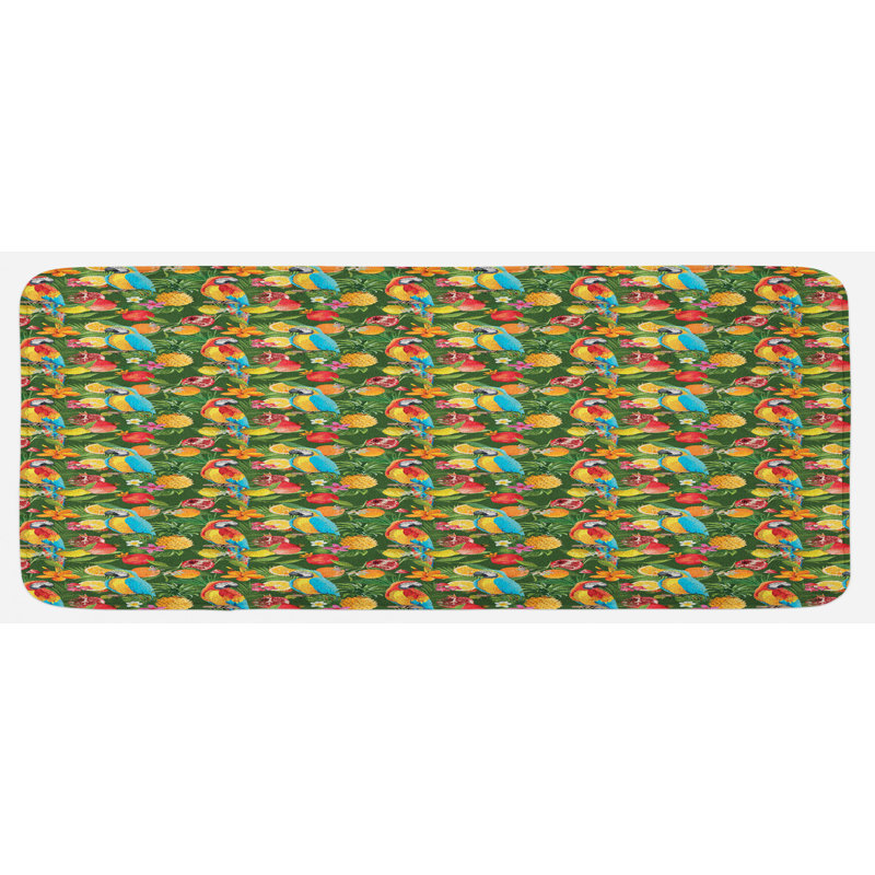 Tapis de cuisine tropical