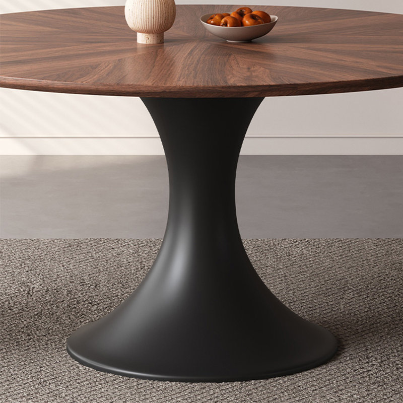 Ensemble de table ronde en bois massif de style américain, H 29,5 po x L 47,2 po x l 47,2 po