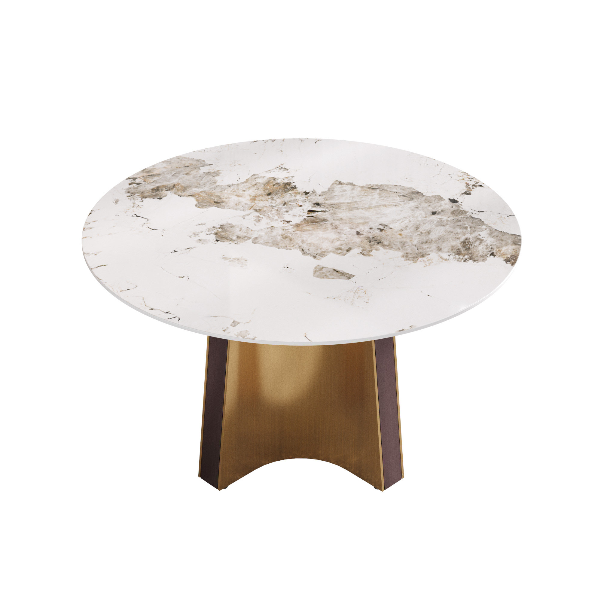 Everly Quinn Stainless Steel Base Round Dining Table - Wayfair Canada