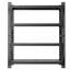 Étagères de garage robustes et réglables en métal, étagère de rangement industrielle 4000LBS (H 69 po x l 59 po x P 23,6 po), noir-129674417