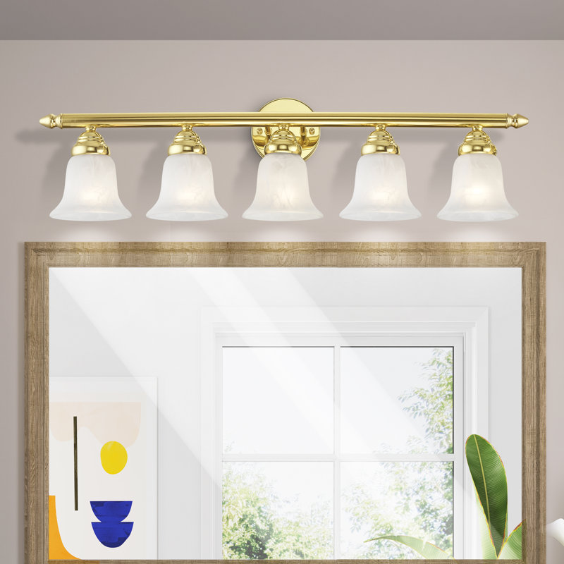 Hardin 5 - Light Dimmable Bath Bar, Polished Brass