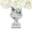 Cherry Blossom and Hydrangea Arrangement in Ceramic Vase