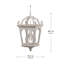 Lustre en bois à quatre lumières