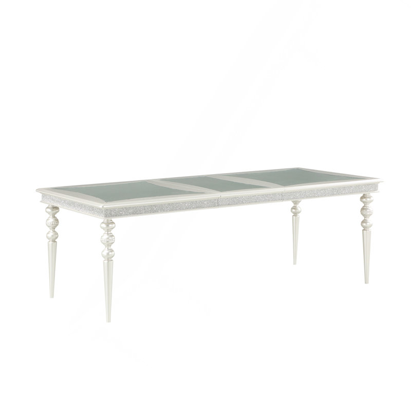 Platinum Finish Dining Table