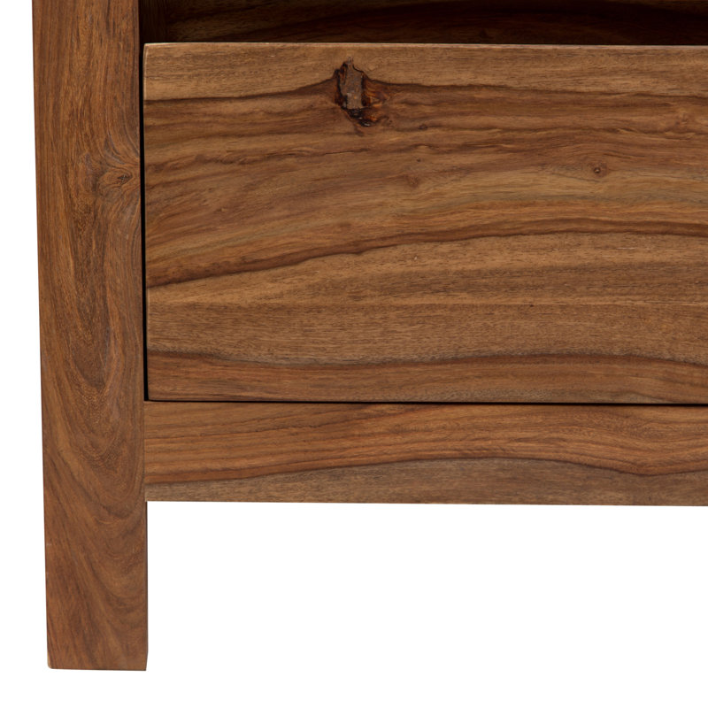 Kanwal 24'' W Solid Wood Nightstand