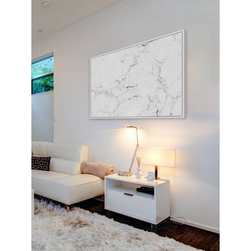 « fêlé marble », reproduction d’impression sur toile encadrée, H 12 po x l 18 po