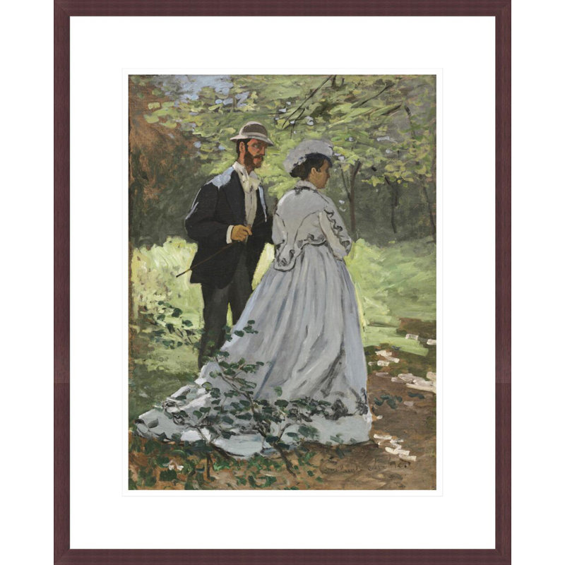 Bazille et Camille (Étude pour le déjeuner sur l'Herbe) par Claude Monet, H 21,75 po x l 17,6 po
