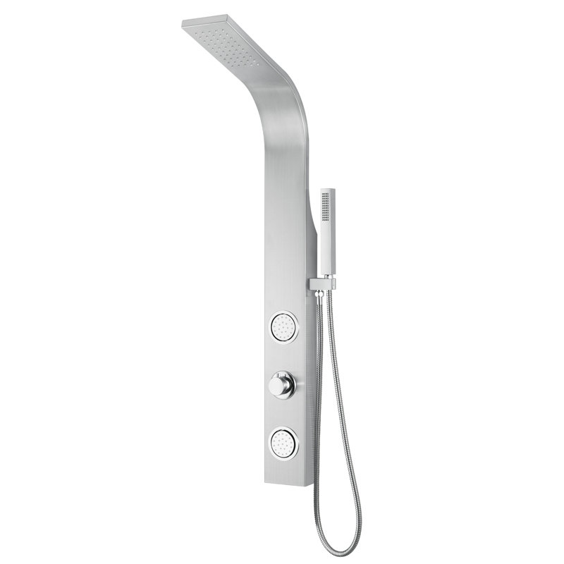 44'' Stainless Steel Shower Panel with Adjustable Head