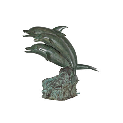 Fontaine des trois dauphins en cuivre Vale