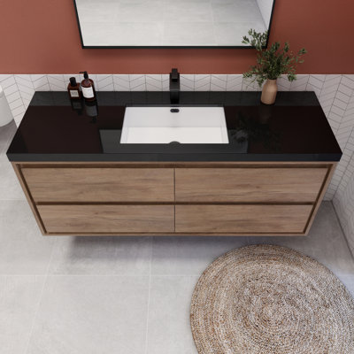 Vickye 60" Single Sink Bathroom Vanity Set