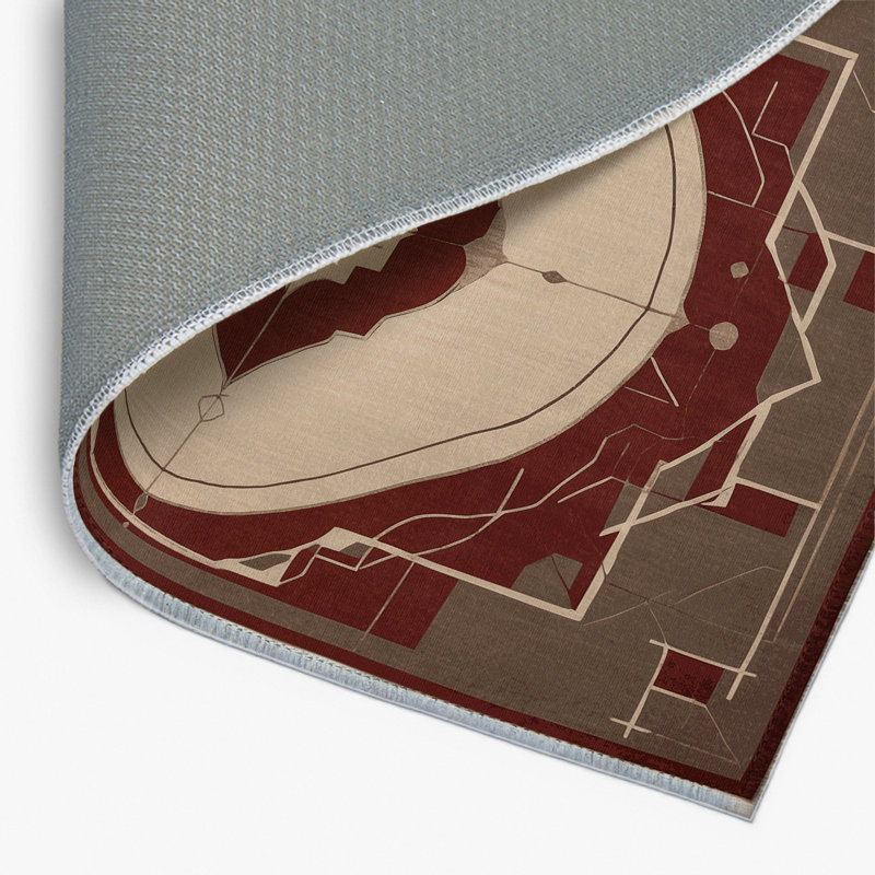 Tapis intérieur et extérieur Parallel Realms, Rectangulaire 2 pi x 3 pi
