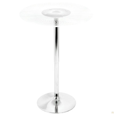 Contemporary Light Up Adjustable Bar Table