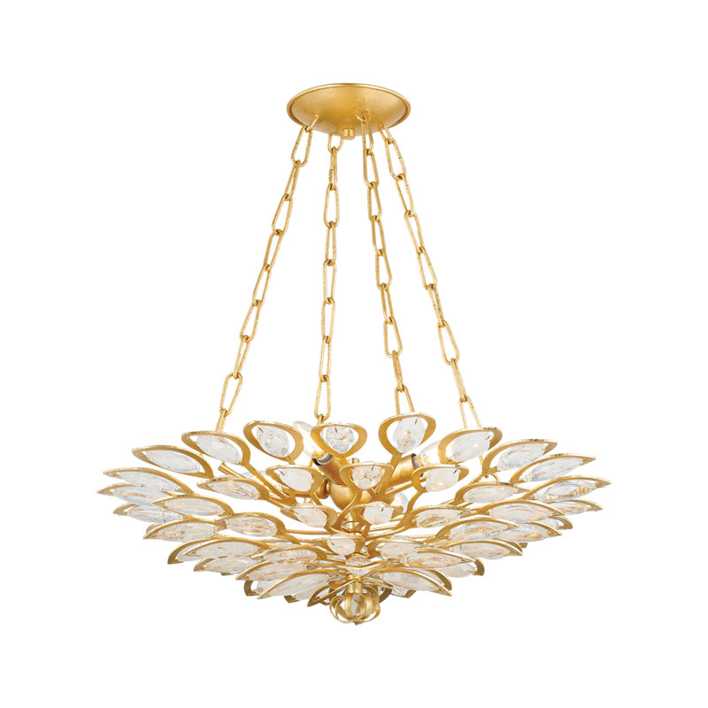 Vittoria 24" Seeded Glass Chandelier