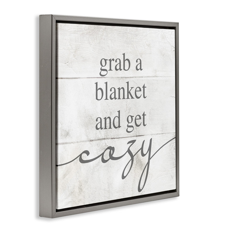 Couverture «Grab», Cadre flottant gris lustré, H 18 po x l 18 po