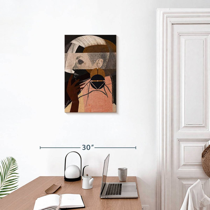 Leisha Face Off I, 24" H x 16" W