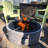 Faynell Round Concrete Wood Burning Fire Pit with Lid
