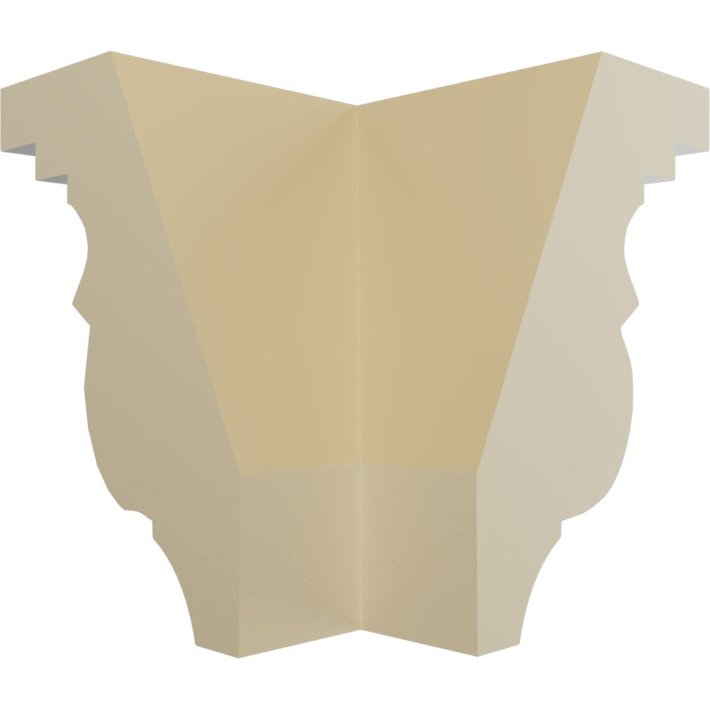 Endurathane Outside Corner Moulding (matches moulding MLD02X01X02VA), 1 5/8"P x 2 1/8"H, Factory Primed