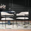 Chaise d'appoint rembourrée en métal Lia-91028766