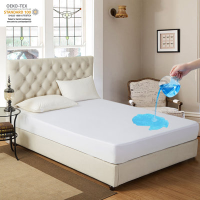Housse de protection pour matelas imperméable et plaine