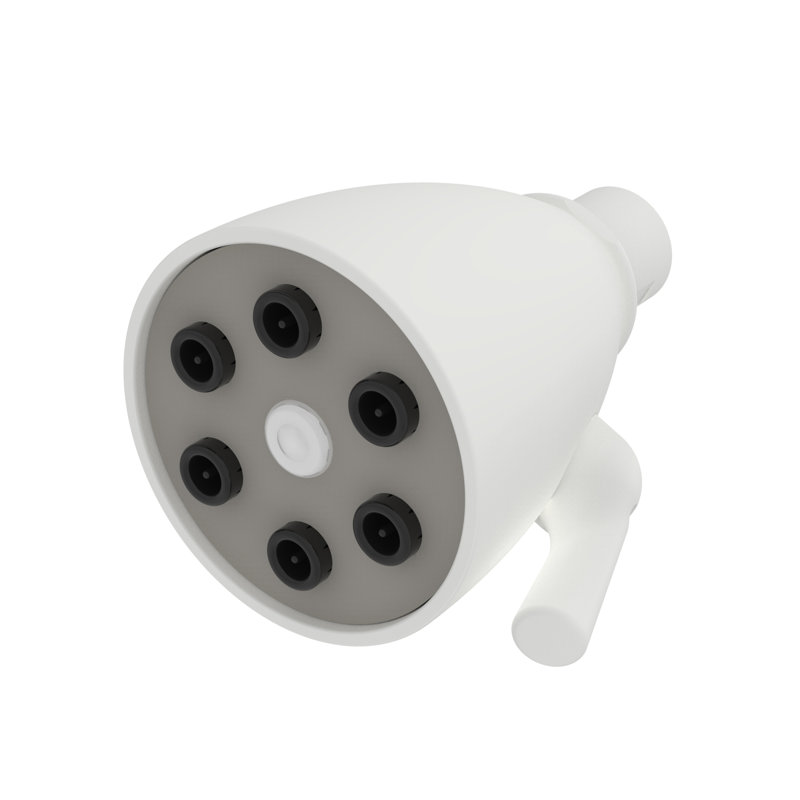 Single Function Shower Head, Matte White