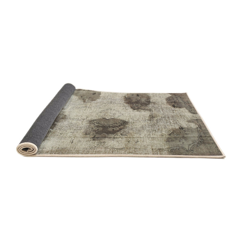 Tapis contemporain gris, Rectangle 2 pi x 4 pi