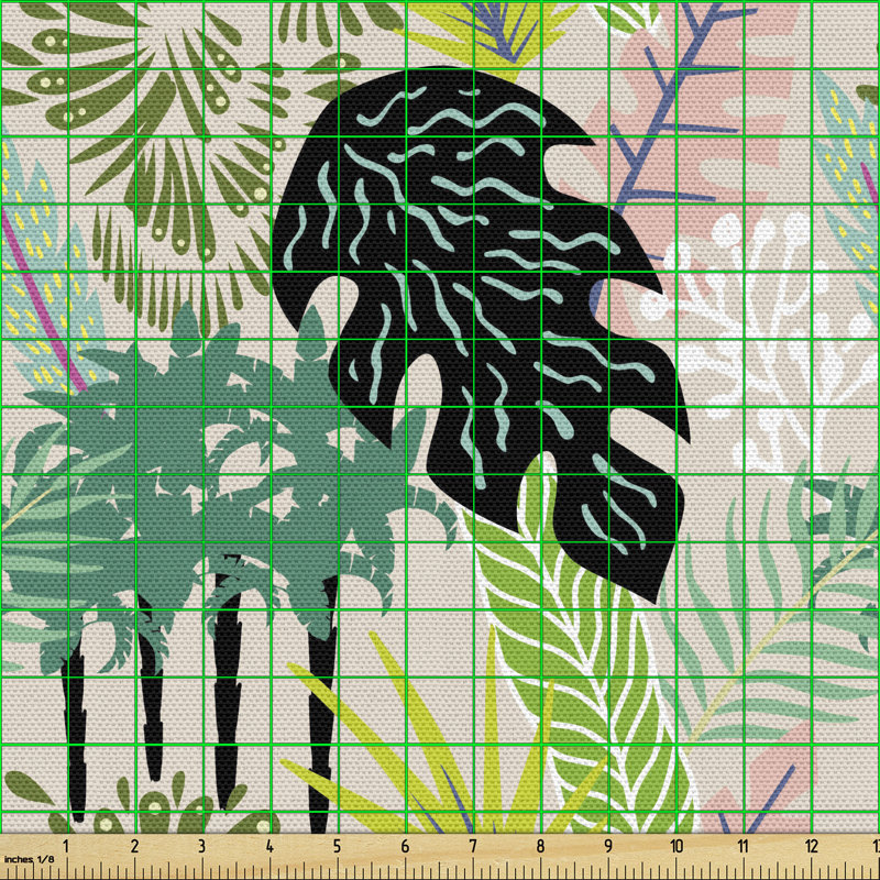 Chiranjavi Jungle Tropical Palm Leaves Banana Tree Multi-Purpose Fabric