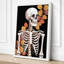 Skeleton Among Leaves Boho - Wrapped Canvas-1889358095-1889358090