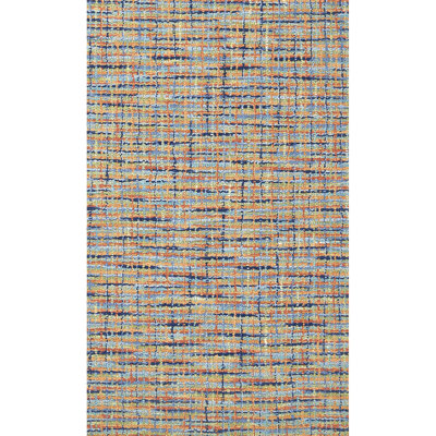 Tweedy Handmade Hand Tufted Wool Orange/Blue/Green Rug