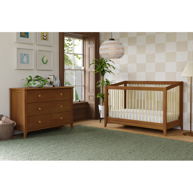 Sprout Convertible Standard Nursery Furniture Set, Chestnut/Natural