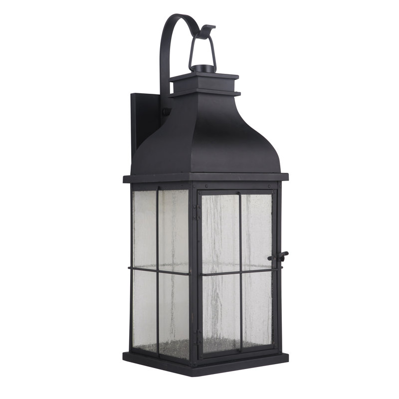 Lanterne murale d'extérieur Rossville, Minuit, 25" H x 9" L x 10" D