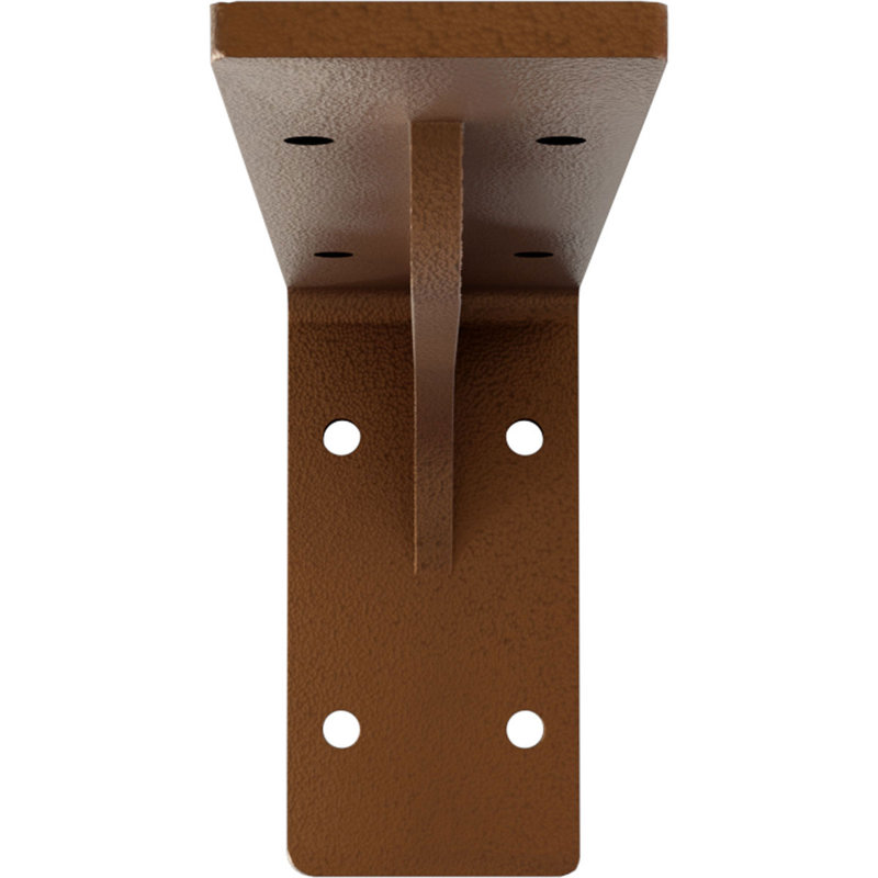 2"W x 8"D x 4 1/4"H Embrey Steel Bracket, Hammered Copper, 4.25" H x 2" W x 8" D, Hammered Copper