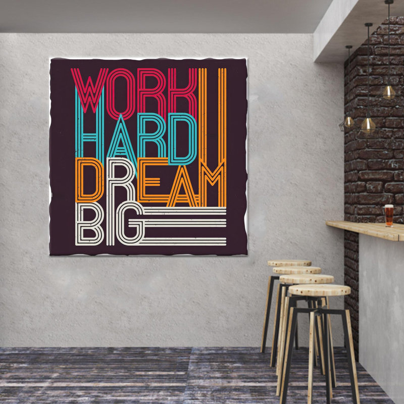 Décoration murale moderne: impression sur toile avec design graphique éclatant, toile tendue 1P, H: 19,7 po x l: 19,7 po