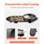 Hot Pot avec gril 2200W 2-en-1 électrique sans fumée pour 1 à 6 personnes