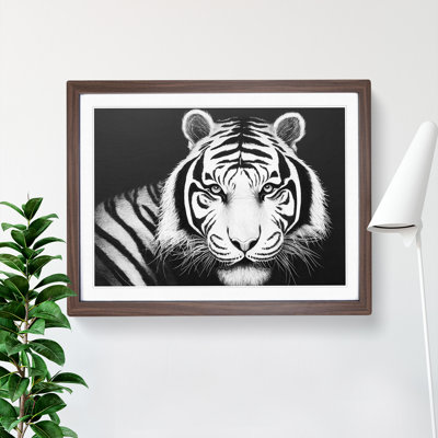 Monochrome Tiger Vol.3 - Framed Print